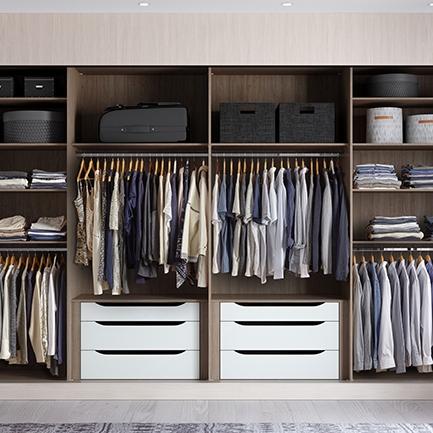An organised life is a happy life!
Hammonds sliding wardrobe collection gives you all the benefits of fitted furniture while preserving valuable floor space. With a huge choice of different door styles, colours and finishes you’ll be spoilt for choice. 